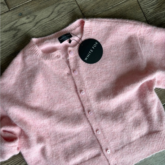 White Fox Boutique Warm Whispers Knit Cardigan Fairy Flosses S/M - Picture 7 of 7
